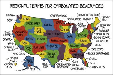 Regional Terms For Carbonated Beverages
