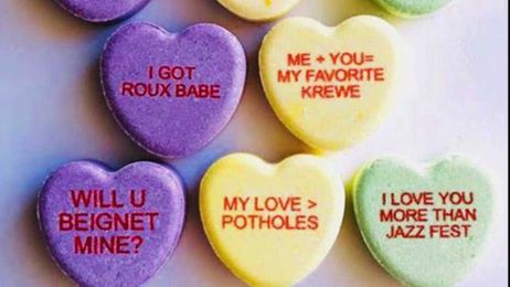 Let these tiny New Orleans-themed hearts do the talking!