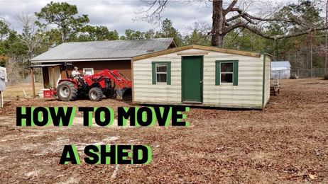 How to move a shed, the EASY WAY