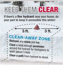 Help Keep the Fire Hydrants Clear