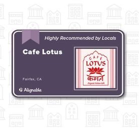 Cafe Lotus is now highly recommended!