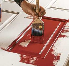Brush-Painting a Steel Door