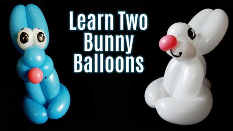 Learn to Make Two Bunny Rabbit Balloon Animals