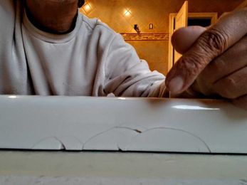 Before and After Crack repair |