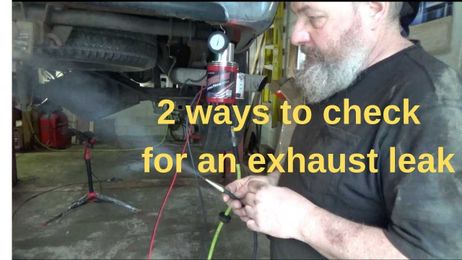 2 ways to check for an exhaust leak