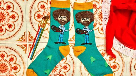Bob Ross Socks Are Here to Brighten Your Day