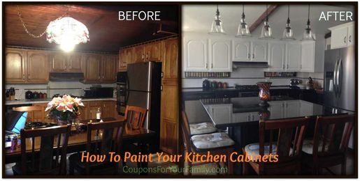 Do It Yourself and Save Project: How to Paint Oak Kitchen Cabinets