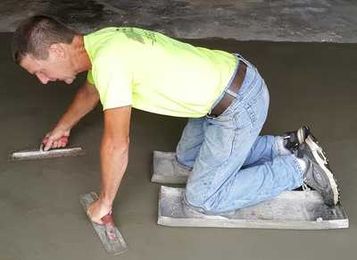 How to use concrete kneeboards and concrete sliders