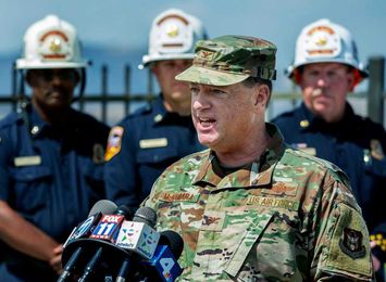 Weapons from crashed F-16 fighter jet detonated at nearby training center