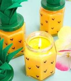 This pineapple candle DIY will turn your room into a tropical island