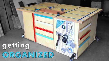 ULTIMATE Workbench to ORGANIZE a Messy Shop