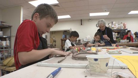 At Wayne Art Center, Student Artists Chisel Away At Their Artistic Skills