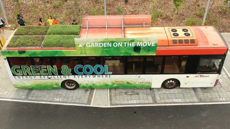 Green roofs sprout up on buses 