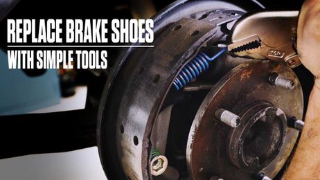 How to replace those old drum shoes and get those brakes working right