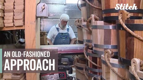 Shop owner takes old-fashioned approach to barrel making 