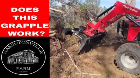 Clearing land with Mahindra tractor (4540 4wd)