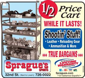 1/2 Price Cart is Baaaack!