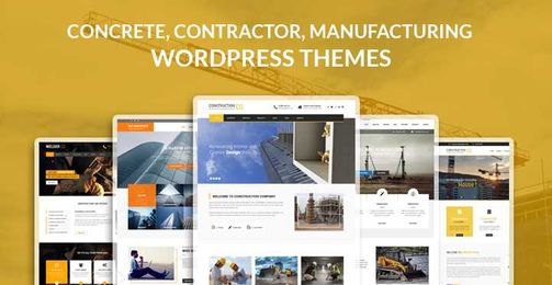 Concrete, Contractor, Manufacturing, Builder WordPress themes