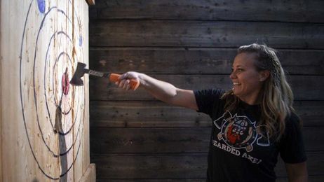 Yes it's legal: New venue offers ax throwing as recreation
