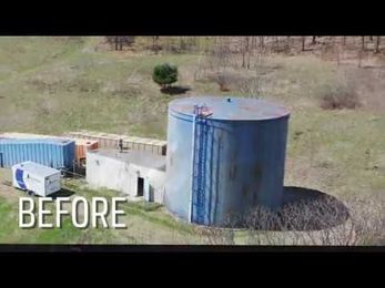 Industrial Tank Pressure Washing & Exterior Paint Project