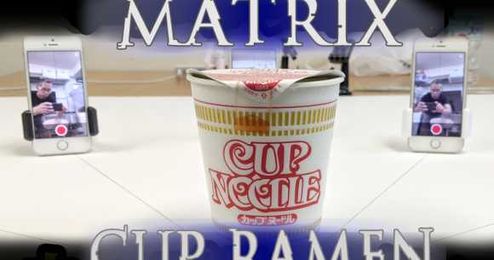Enter the cup noodle: Eating instant ramen in bullet time