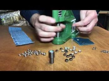 How to apply pearl snaps using our press machine