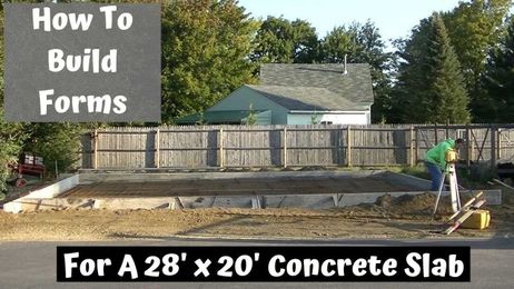 How To Build And Set Up A Concrete Slab For A New Garage