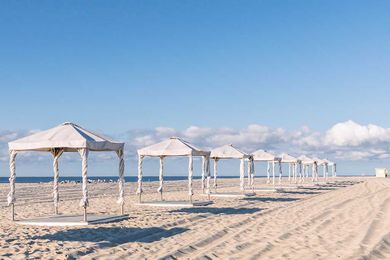Beach Cabanas Waiting for You
