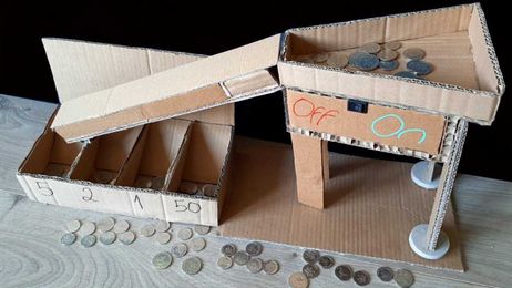 How To Make An Automatic Coin Sorting Machine From Cardboard