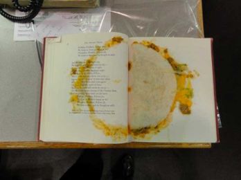 Don't Have A Bookmark For Library Book? Use A Taco Like This Person Did