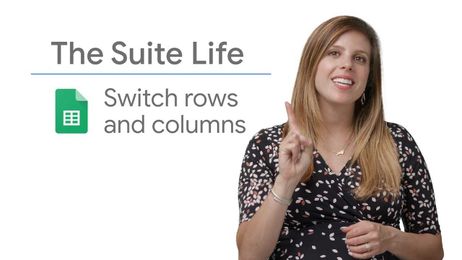 Switch Rows and Columns