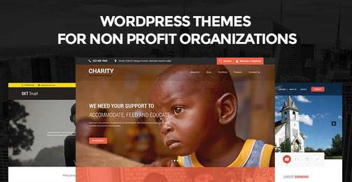 WordPress themes for non profit organizations and for charitable trusts