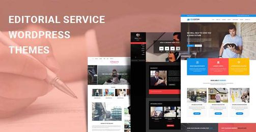 Editorial Service WordPress Themes for copywriting editing publishers