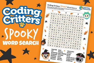 Coding Critters Spooky Word Search!