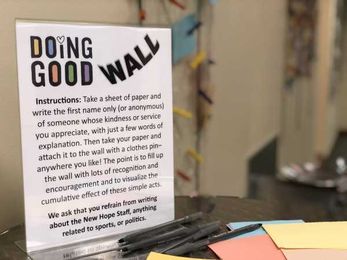 The Writing on the Wall: Doing Good