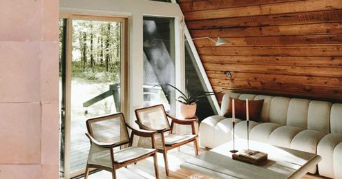 What a $25K A-Frame Cabin Renovation Looks Like