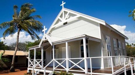 Keen-eyed carpenter spots something remarkable while working in bush church