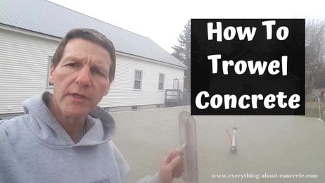 Learn How To Finish Concrete Smooth