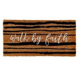 Walk By Faith Coir Door Mat