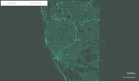 Make a streets map of anywhere in the world