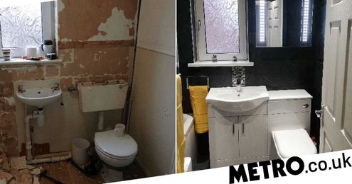 Mum saves £1,100 on bathroom transformation by shopping on Ebay and Amazon