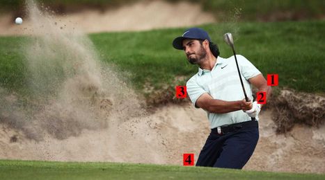 Four ways to blast it out of the sand like Abraham Ancer