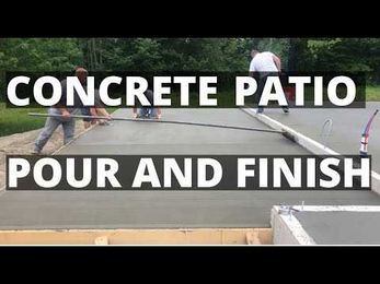 How To Pour And Finish A Concrete Patio (Against A House)