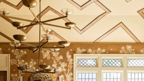 Want a bold look at home? Look up. How to dress up your ceiling