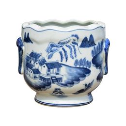 Porcelain Blue and White Cachepot