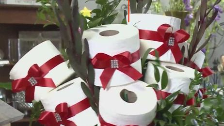 Forget roses, how about some toilet paper