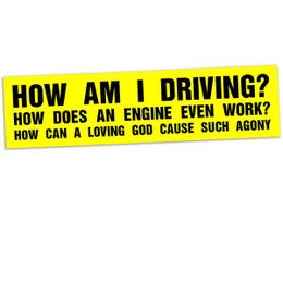 How Am I Driving Sticker