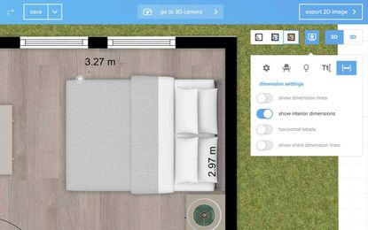 Interior dimensions can now be turned on