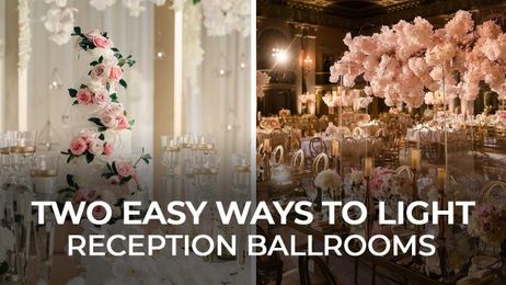 Two Easy Ways to Light Reception Ballrooms