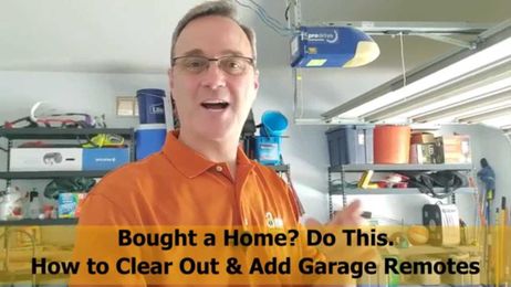 How to Clear a Garage Door Opener and Add Remotes